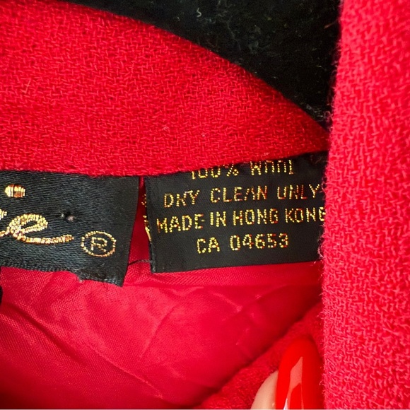 Vintage Red Wool Jacket - Picture 9 of 13